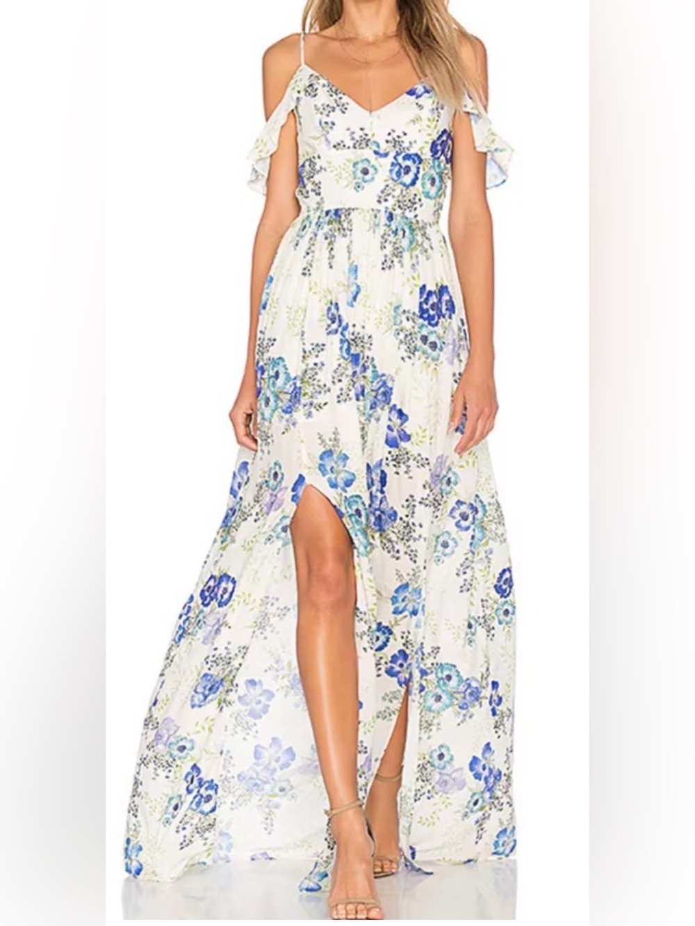 Amanda Uprichard Floral Maxi Dress NWOT